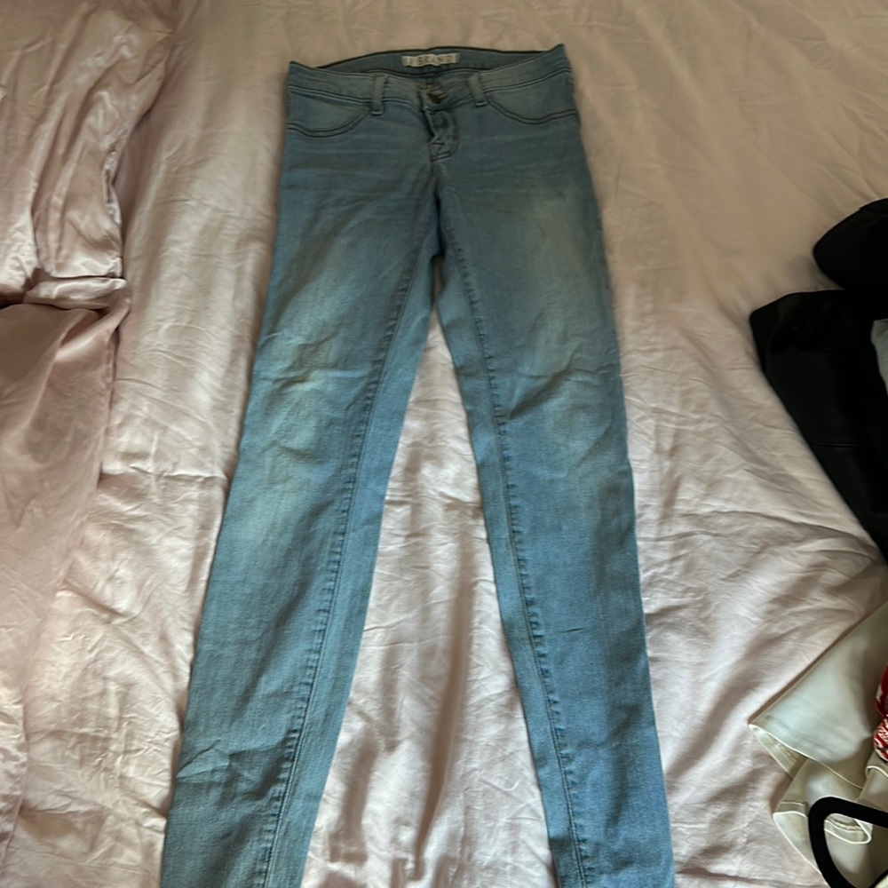 J brand light skinny Jean size 26 stretchy low rise